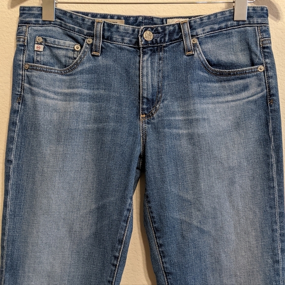 AG Adriano Goldschmied Stilt Crop Cigarette Crop Cuffed Jeans Size 29 EUC. - Picture 2 of 9
